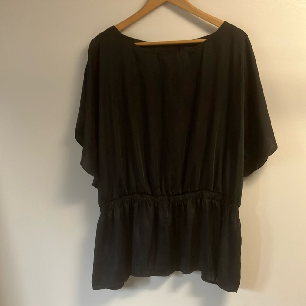 Apostrophe  Black short sleeve Women's Top xxxl